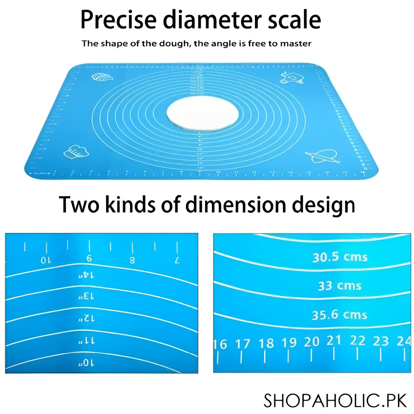 Silicone Baking Roti Mat With Measurements – Non-Stick 50x40 | RFS Business